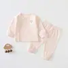 Conjunto Separado para Bebé Primavera y Otoño Unisex para Bebé Apertura Ajustable en la Entrepierna Top de Manga Larga Primavera Otoño Ropa de Otoño Conjunto de Pantalones de Otoño
