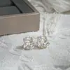 Pendientes Personalizados con Circonita Microincrustada de Nuevo Estilo Primavera para Mujer, Pendientes de Cubo de Azúcar Geométricos de Diseño Exclusivo, Pendientes Exquisitos para el Día a Día