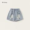 Ropa infantil Yu Bao verano nuevo estilo pantalones finos estampados de amor jeans para niños shorts holgados para niñas