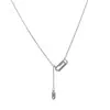 Nuevos Exquisitos y de Alta Gama Accesorios de Collar de Acero de Titanio para Mujeres en Verano Lujo Ligero Diseño de Nicho Cadena Sexy para Clavícula Joyería