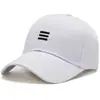 Gorra de béisbol bordada simple de tres barras para hombres y mujeres, gorra transpirable para proteger del sol, versátil tendencia de moda de verano nueva