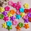 Suministro directo de fábrica 4*20mm flor de agujero de cinco pétalos color flor acrílico chapa flor diy material de accesorios decorativos