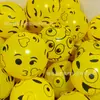 Globos Redondos de 12 Pulgadas con Cara Sonriente y Expresiones Divertidas, Puestos Callejeros, Decoración de Atmósfera Festiva Fiesta Globos de Expresión Amarillos de Dibujos Animados