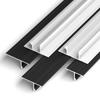 Tira de cierre de techo suspendido de aleación de aluminio, tira de cierre de perfil en T, tira decorativa de placa de yeso de techo en forma de U, perfil de metal