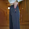 Pantalones Rectos Ajustados de Otoño 2025 Anti-Arrugas Caída Casuales Versátiles para Hombre Pantalones Largos de Negocios Sueltos Tendencia para Hombre