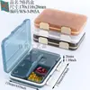 Mini Porta-Comprimidos Pequeno Portátil com 3 Compartimentos, Caixa de Comprimidos de Plástico para Manhã, Tarde e Noite, Porta-Comprimidos para Convalescentes, Caixa de Cápsulas para Um Dia