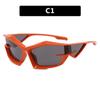 Óculos de Sol Estilo Cyberpunk Tendência, Estilo Futurista Transfronteiriço Europeu e Americano, Óculos de Sol em Formato de Mecha, Anti-UV, Tendência de Moda Personalizada