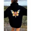 Sudadera con capucha y estampado de mariposas y cruces transfronterizas Comercio exterior Amazon Wish Temu One