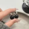 Design Brincos de Ágata Negra e Pérola de Luxo Acessível de Alta Qualidade para Mulheres 2025 Novos Brincos Populares Brincos Versáteis de Nicho Outono
