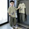 Camisetas Deportivas de Manga Corta de Verano Estilo Coreano Estilo Universitario para Niños 2026 Nuevo Estilo Ropa Holgada y Transpirable para Estudiantes de Secundaria y Niños