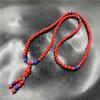 Pulsera de Cuentas de Cinabrio Rojo Chino Cinabrio Pixiu Pulsera de Múltiples Vueltas 108 Pulsera Envolvente Cuatro Vueltas para Hombre y Mujer