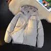 Ropa de Algodón de Color Sólido Multicolor para Hombre Invierno Nuevo Estilo Personas de Mediana Edad y Jóvenes Chaqueta de Algodón Gruesa con Felpa Ropa Exterior Holgada Tallas Grandes Ropa para Hombre Algodón