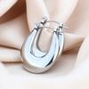 Europa y Estados Unidos arete de titanio y acero redondo hidráulico transfronterizo aretes de chapado de alta gama para mujer multiestilo en stock suministro directo de fábrica