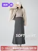 Falda de maternidad JQ Jingqi, colección otoño/primavera 2026, nueva falda midi de cintura alta, corte A favorecedor para mujeres embarazadas