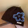 Chapéu feminino 2026 novo chapéu de lã outono e inverno, faz o rosto parecer menor, adequado para cabeças grandes, gorro de tricô estiloso e solto