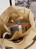 Bolsa Tote de Lona de Grande Capacidade Bolsa de Mão para Estudante Bolsa de Ombro com Estampa de Panda Fofo Bolsa Casual Feminina
