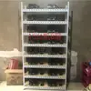 Estante de Almacenamiento para el Hogar Caja de Computadora de Metal Desnudo para Estudio Soporte para Placa Base Estante de Ángulo de Acero para el Hogar Estante Principal para Mover Ladrillos