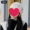 Gorro de mujer 2024, nuevo, de primavera y otoño, fino, hueco, hecho a mano, de punto a ganchillo, para verano, bolso de moda para mujer, gorro para la cabeza