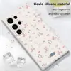 Funda Blanda de TPU con Patrón Floral Pequeño Estilo Pastoral para Samsung Galaxy S24 Ultra Carcasa Personalizada Anti-caídas