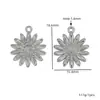 Acero Inoxidable Chapado al Vacío Oro de 18 Quilates Flor de Margarita Girasol Grande Colgante para Collar Pendiente de Aretes Accesorios Venta al por Mayor