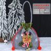 Bolsa de regalo de Navidad, bolsa de regalo de Nochebuena, bolsa de dulces, bolsa de fruta segura, bolsa de manzana de Navidad, bolso de mano de embalaje