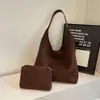 Bolsa de Ombro Retro de Camurça Transfronteiriça Feminina 2026 Nova Tendência Moda Grande Capacidade Bolsa Tote Mãe-Filha