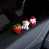 Decoración de Coche de Cachorro de Fresa, Adorno Lindo para Salpicadero de Coche, Decoración Interior de Alto Aspecto Estilo Sanador