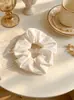 Gomas para el pelo satinadas florales estilo vintage, lindas gomas de tela de dibujos animados para mujer, accesorios al por mayor, al por mayor en stock