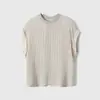 Técnica de Costura Tridimensional Suave y Elegante, Silueta Ligeramente de Línea A, Mangas Cortas tipo Capa, Camiseta de Seda, Nuevo Estilo de Verano 2026 para Mujer
