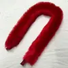 Ribete de Piel Sintética de Zorro Tira de Piel para Manualidades Accesorios de Tira de Piel Cuello Decoración Navideña Materiales Auxiliares Tira para Sombrero Flecos Cuello Grande de Piel