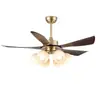 Lámpara ventilador estilo vintage para sala de estar, comedor, dormitorio, uso doméstico, lámpara de ventilador de techo retro, ventilador eléctrico simple estilo americano, candelabro integrado