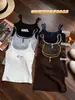 Novo top feminino versátil de outono, slim fit, multicolorido, para usar por dentro e por fora, com alças duplas contrastantes nos ombros, camisola sexy 9922
