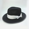 Sombreros de Jazz de Ala Ancha de Lana de Moda Otoño e Invierno Europeos y Americanos Transfronterizos para Hombres y Mujeres Sombreros de Fieltro Sombreros de Jazz de Ala Ancha de 9 cm de Ancho para Adultos
