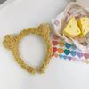 Celebridad de Internet Zhao Rusi Mismo Estilo Diadema Ancha para Lavar el Cabello para Mujer Estilo Coreano Lindo Adulto Flor Color Caramelo Accesorios para el Cabello