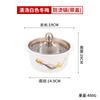 Olla individual de acero inoxidable anti-escaldaduras con tapa, olla pequeña especial para cocina de inducción, olla pequeña comercial para sopa, olla para pato mandarín
