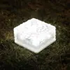 Lâmpada de Gelo Solar à Prova d'Água para Exterior Lâmpada de Atmosfera para Jardim e Villa Lâmpada de Paisagem Lâmpada de Piso de Azulejo Solar para Varanda Lâmpada para Gramado