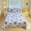 Venta al por mayor de fábrica Sábanas Nuevas de Algodón Estampado para Cama Individual Sábanas de Algodón Puro para Niños para Cama Individual Sábanas para Dormitorio de Estudiantes
