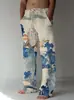 Moda 2024 Primavera y Otoño Nueva Estación Independiente Más Vendido Serie Bandera Nacional Holgados Sueltos Casual Pantalones Largos para Hombre