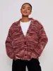Cardigan de Manga Larga de Felpa Melard con Diseño de Cuello en V Profundo, Moda Retro Nuevo, Europeo y Americano, Amazon
