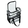 Bolsa de Almuerzo de PVC Correa para el Hombro Plástico Impermeable Bolso de Mano Bolsa de Almuerzo Transparente Bolso Cruzado
