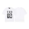 Erd Melancólico Rico Segunda Generación Nuevo Holgado Casual Belleza Tendencia Nicho Marca de Tendencia Estampado Cuello Redondo Manga Corta Colección de Camisetas para Hombres y Mujeres
