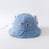 Chapéu de Bebê Estilo Fino Primavera e Outono Chapéu de Pescador Infantil Proteção Solar para Meninas Chapéu Bucket Verão para Meninos