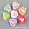 Rosa diy resina accesorios de flores accesorios para el cabello de niños pinza BB accesorios para el tocado material para funda de teléfono con pegamento crema DIY