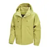 Jaqueta com Capuz Casual Nova para Outono e Primavera Masculina Marca Moderna Roupa de Trabalho Estilo Americano Jaqueta Masculina com Múltiplos Bolsos