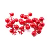 Decoración navideña regalos Adornos para árbol de Navidad Frutas rojas navideñas bayas Accesorios DIY accesorios 1 Paquete 3