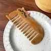 Peine de Acetato Coreano de Dientes Anchos, Peine Retro Lindo de Gato, Cepillo de Pelo Portátil para Tocador con Estampado de Leopardo Antiestático