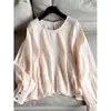 2026 Verano Nuevo Estilo Lino Delgado Suéter Manga Larga Estilo Protección Solar Camisa Pequeña Top Mujer Wholesale N5CT918