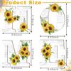 HOGAR Listado de Letras Decoración de Atmósfera para el Hogar Girasol Pared Colgante de Madera Montado en la Pared Madera Maciza Listado