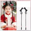 Set de Peluca y Accesorios para el Cabello para Niños, Peluca Estilo Antiguo con Trenzas, Pinzas para el Cabello Versátiles, Accesorios de Vestuario Tradicional para Niñas para Actuaciones