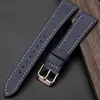 Pulseira de Couro Genuíno com Textura de Palma Universal de Liberação Rápida 18/19/20/22mm Banda de Reposição